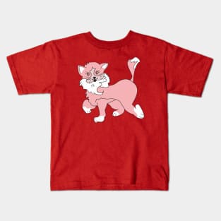 Pink cat Kids T-Shirt